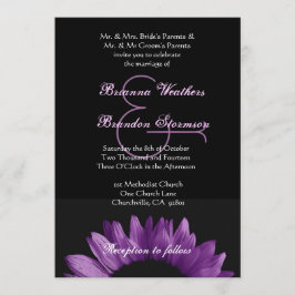 Convites Girassol roxo que Wedding Ver 002