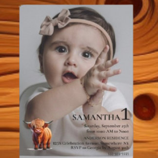 Convites Girl 1st Birthday Celebration