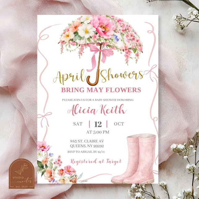 Convites Girl Purple Shell Baby Shower Invitation (Criador carregado)