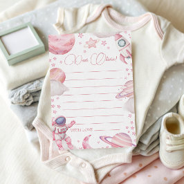 Convites Girl Space Birthday Time Capsule Card