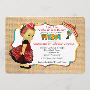 Convites Girls Fiesta Baby Shower Party 083
