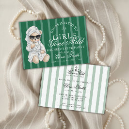 Convites Girls Gone Mild Spa Bear Bachelorette
