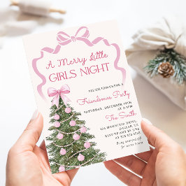 Convites Girls Night Christmas Party Invitation