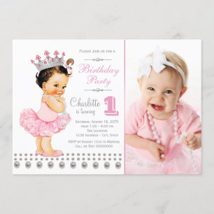 Convites Girls Princess Festa de aniversário