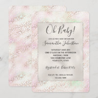 Girly Glam Dourado Rosa Mint Ombre Leoaprd Impress