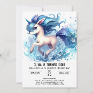 Convites Girly Kids Horse Birthday