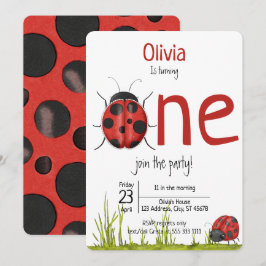 Convites Girly Ladybug fazendo uma Festa de aniversário