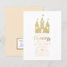 Convites Girly Princess Birthday | Parte interessada