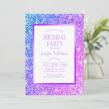 Giry Purple e Pink Glitter Monographic Name