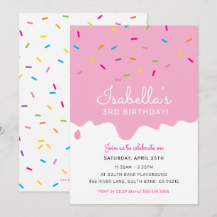 Convites glacé de Bolo da FESTA do aniversário de criança p