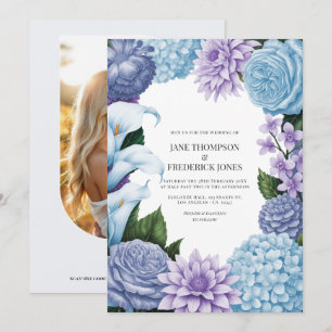 Convites Glacier Bluebell/Soft Periwinkle & Winter Wisteria