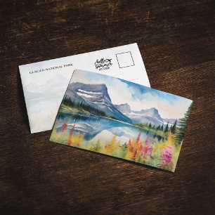Convites Glacier National Park Montana Watercolor