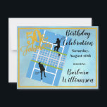 Convites Glam 50 e Fabulosa Tênis<br><div class="desc">Este elegante e chico, glamouroso 50º Convite de aniversário tem um tema de tênis e vocês vão saber para quem seria perfeito. Apresenta "50 & Fabuloso" escrito em um script de na moda dourado contra o céu azul. Muito para personalizar para se adequar ao seu próprio evento. e nós temos...</div>