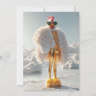 Convites Glam Chicken em gelo