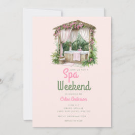 Convites Glam de Summertime Rosa | Fim de Semana de Bachelo