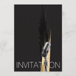 Convites Glam do Festival de Concertos de Microfones Mínimo