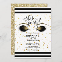 Glam Dourado Makeup Eyelashes Beleza Dots Party