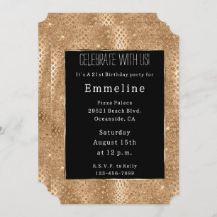 Convites Glam Glitter Cobra