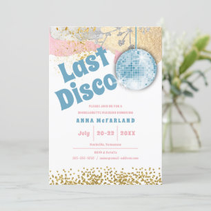 Convites Glam Retrospectivo de Última Disco Bachelorette Az