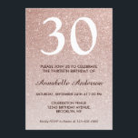 Convites Glam Rosa Rosa Rosa Dourada Glitter Sparkle aniver<br><div class="desc">Celebre a sua celebração de aniversário com este Convite de Aniversário à Placa de Aniversário Glitter Rose,  rosa-rosa-rosa Dourada Glitter Sparkle.</div>