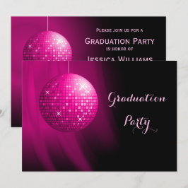Convites Glamorous Graduation Pink Party