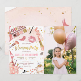 Convites Glamz Glam Spa Girl Makeday 