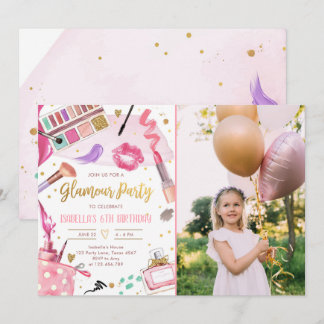 Convites Glamz Glam Spa Girl Makeday
