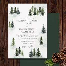 Convites Glen White Green - Montanha Verde Verde Verde