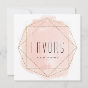 Convites Glitter de Aquarela favorece o sinal de Mesa