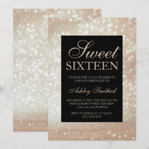 Convites Glitter de ouro claro brilha quilo elegante Sweet