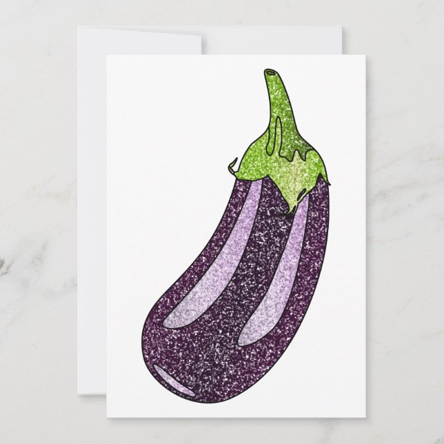 Convites Glitter EggPlant (Frente)