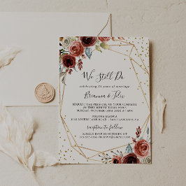 Convites Glitter Geométrico Dourado Ainda Fazemos Renovação