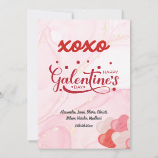 Convites Glitter Glitter Glitter Galentino, Gito Rosa XOXO