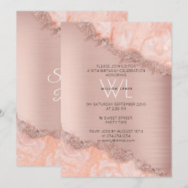 Convites Glitter Glitter Glitter Gliter Gliter de Grelha Co
