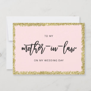 Convites Glitter rosa e Dourado para a minha mãe no cartã