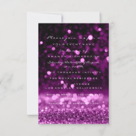 Convites Glitter Rosa Roxo Casamento Noiva Sweet 16