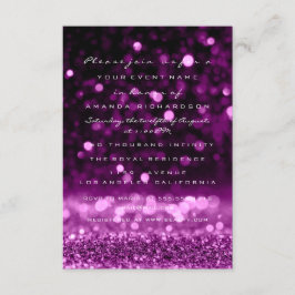 Convites Glitter Rosa Roxo Casamento Noiva Sweet 16
