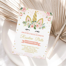 Convites Glitter Unicorn Magic Party