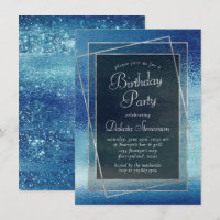 Glitzy Foil | Fã Azul de Gelo Iridescente do Brilh