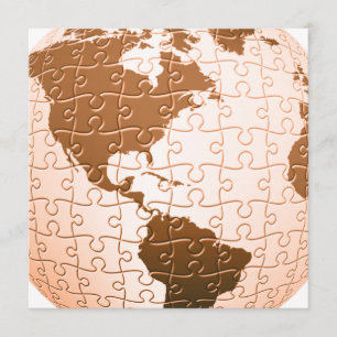 Convites globais do quebra-cabeça