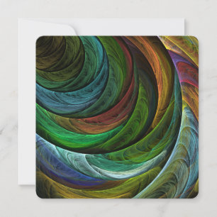 Convites Glória da Cor Moderna Arte Abstrata Padrão Elegant