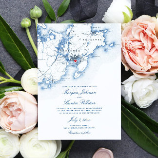 Convites Gloucester MÃE Elegant Cape Ann Wedding Wedding