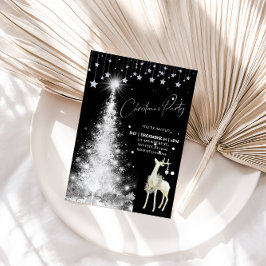 Convites Glowing Christmas Tree Holiday Party 