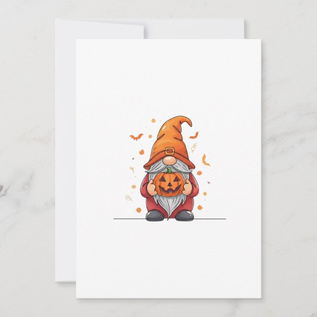 Convites gnome halloween (Frente)