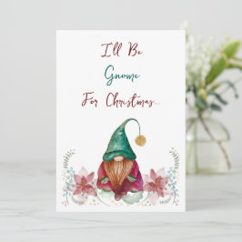 Convites Gnome Verde Vermelho Azevinho Fruta Poinsettia aqu