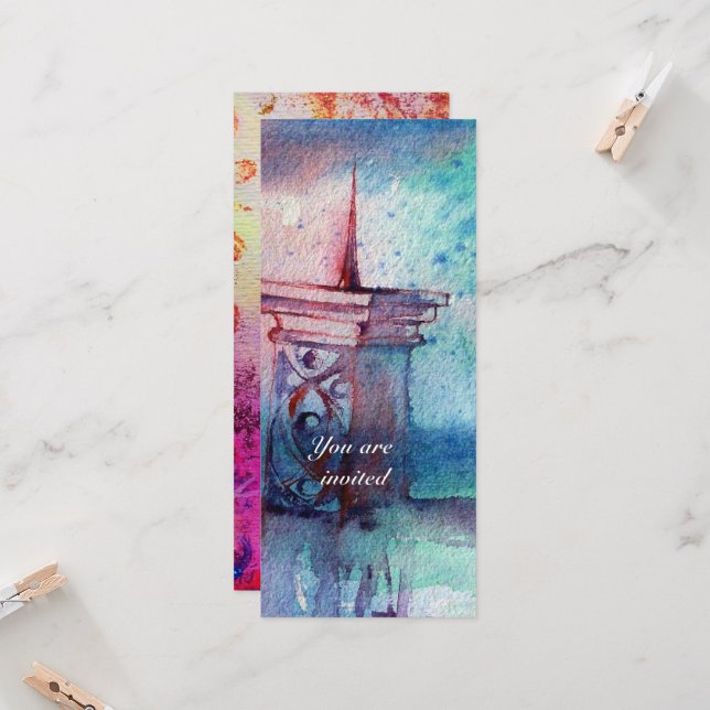 Convites GNOMON E LADY DO LAGO Cor Azul (Frente/Verso In Situ)