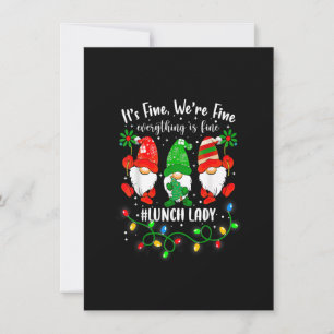 Convites Gnomos Luz de Natal Estou Bem Tudo Está Bem lunc