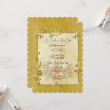 Gold Elegant Sparkly Frame After Christmas Wedding