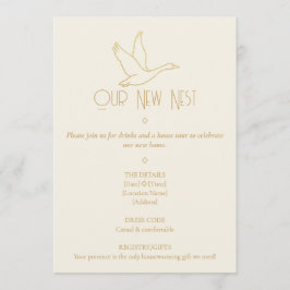 Convites Gold Filigree Art Deco | Goose Housewarming