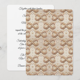 Convites Gold Infinity Wedding Invitation